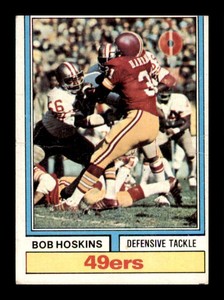 1974 Topps Bob Hoskins #378 Rookie RC San Francisco 49ers