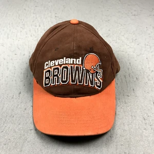 VINTAGE Cleveland Browns Hat Adult Brown Starter Cotton Snapback Cap NFL 90s - Picture 1 of 8
