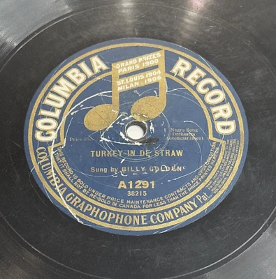 Turquía en paja / silbido Pete Columbia A1292 Columbia Magic Notes 1908 Foto 1 de 4