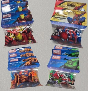 Marvel Universe Comics Character Shape Silly Bandz 20 Elastic Bracelets Party - Picture 1 of 25