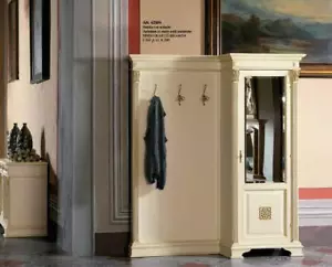 Garderobe Set mit Spiegel Wandregal Haken Schrank Kleiderständer Flur Garderoben - Bild 1 von 9