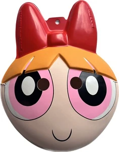 Vintage The Powerpuff Mädchen Blüte Halloween Cosplay Maske Cartoon Netzwerk PVC - NEU - Bild 1 von 3