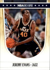 2011-12 Hoops Utah Jazz Basketball Card #232 Jeremy Evans