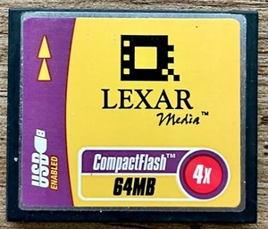 Lexar Media 64MB Compact Flash Memory Card Tested - Picture 1 of 2