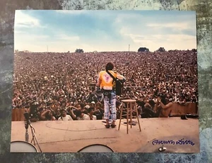 GFA Woodstock 1969 Fotógrafo * HENRY DILTZ * Foto Firmada 11x14 PRUEBA DE AUTENTICIDAD - Imagen 1 de 4