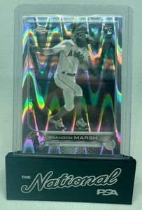 2025 Topps Chrome Sonic Brandon Marsh #133 B&W RayWave Refractor Angels - Picture 1 of 2