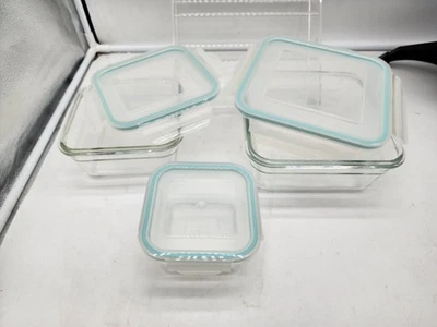 Wellbeing 3-Piece GlassLock Clean & Fresh Airtight Food Storage Containers - Image 1 of 2