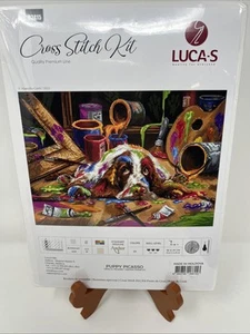 Puppy Picasso B2415L Luca-S Counted Cross-Stitch Kit - Picture 1 of 2