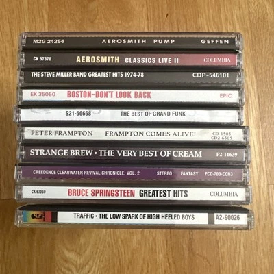 Classic Rock CD Set - Traffic -Aerosmith - CCR - Cream - Frampton - Boston +MORE - Image 1 of 3