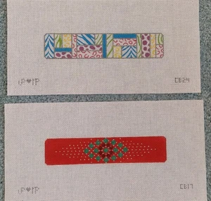 Handpainted Needlepoint Bookmarks (2) Possibly JP Needlepoint Designs - Picture 1 of 3