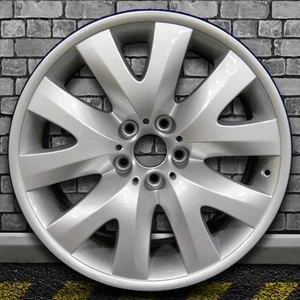 Full Face Bright Fine Metallic Silver OEM Front Wheel for 2005 BMW 745Li - 19x9 - Picture 1 of 3