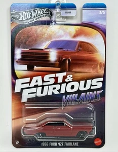 2025 Hot Wheels Silver Series 1966 Ford 427 Fairlane Fast & Furious Villains 3/5 - Picture 1 of 9