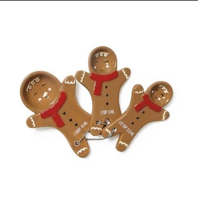 NEW Target Bullseyes Playground Christmas Gingerbread Man Measuring Spoons - Image 1 of 4
