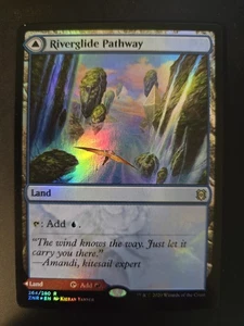 Riverglide Pathway NM FOIL Zendikar Rising MTG FREE SHIPPING - Picture 1 of 2