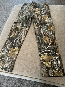 BOYS REALTREE CAMO PANTS L (10-12) COTTON/POLY POCKETS - Picture 1 of 11