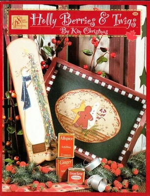 Holly Berries & Twigs 1 Kim Christmas Decorative Painting Pattern Book - Image 1 of 4