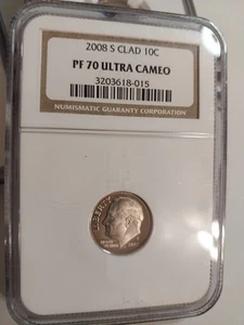 2008 S Roosevelt Dime NGC Proof 70 UC Ultra Cameo - TOP POP!!!! - Picture 1 of 2