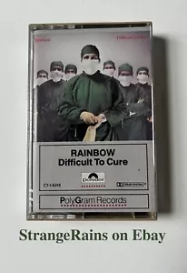 RAINBOW - DIFFICULT TO CURE - Cassette Tape - PLAY TESTED / SOUNDS GREAT! - Picture 1 of 6