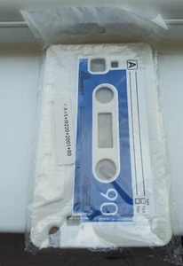 Cover Case Samsung Silicone Galaxy Note i9220 N7000 Cassette K7 white - Picture 1 of 3