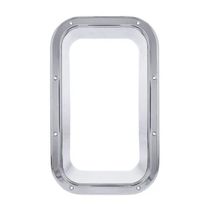 Chrome Plastic Interior View Window Trim Fits Kenworth W900L 1990-05, T800 - Picture 1 of 6