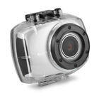 Ematic SportsCam 1080p Full HD Waterproof Touchscreen Action 5MP Camera White
