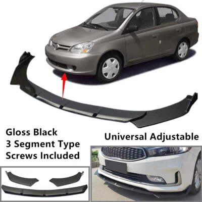 Add-on Universal Adjustable Fit For Toyota ECHO 2000-2005 Front Spoiler Splitter - Изображение 1 из 4