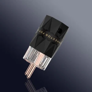 Conector Schuko EUR Viborg 99,99 % cobre puro enchufe de cable de alimentación de audio de alta fidelidad - Imagen 1 de 2