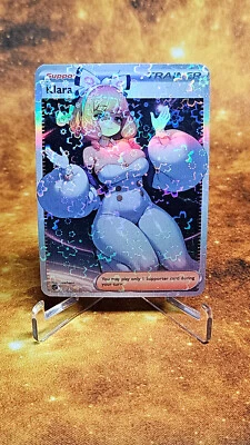 Klara DELUXE HOLO Sexy Full Art  Custom Trainer Card GALAXY GIRL - Image 1 of 3