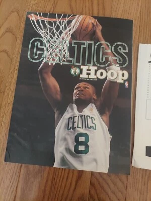 Celtics Vs Bulls Noche de Apertura 1997 Programa de Aros Jordan 30 Pts 4 Hojas de Alineación Foto 1 de 4