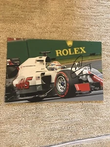 ROMAIN GROSJEAN signed CAR #8 photo HAAS AUTOMOTION F1 Grand Prix 12x 7.75" Indy - Picture 1 of 7