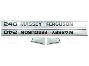 240 MASSEY FERGUSON TRACTOR HOOD DECAL KIT HIGH QUALITY DECALS 🎯 - Picture 1 of 1