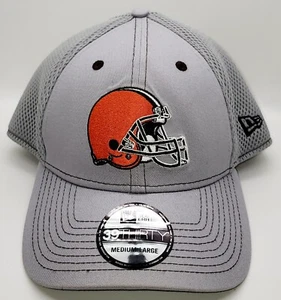 New Era 39Thirty Cleveland Browns NFL Fitte Hat Flex Fit Gray Size Medium Large - Picture 1 of 6