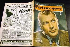 BRITISCHE INVASION! GARY COOPER Cover Picturegoer (31.12.38) Filme B. Stanwyck - Bild 1 von 5