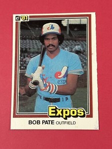 1981 Donruss Bob Pate #545 Montreal Expos (D)