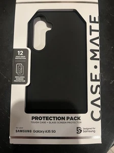 Case Mate Galaxy A35 5G Case + Glass Screen Protector - Picture 1 of 1