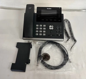 Yealink SIP-T46S Elegant Gigabit IP Phone POE Cleaned Tested New Cord Warranty - Afbeelding 1 van 4