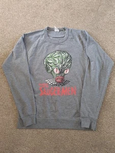 Vintage Delta Fleece Large Invasion Of The saucermen crewneck sweatshirt  grey - Picture 1 of 6