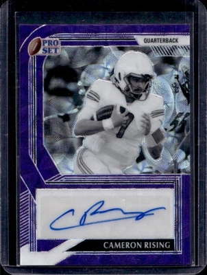 2022 Pro Set Metal Cameron Rising Black & White Auto Kaleidoscope Purple #/10 - Image 1 of 2