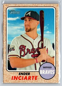 2017 Topps Heritage #252 Ender Inciarte Atlanta Braves - Picture 1 of 2