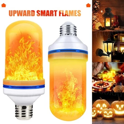 E27 96LED LED FLACKER Feuer Flamme Kerze Glühbirne Atmosphäre Wohnkultur Lampe - Bild 1 von 4