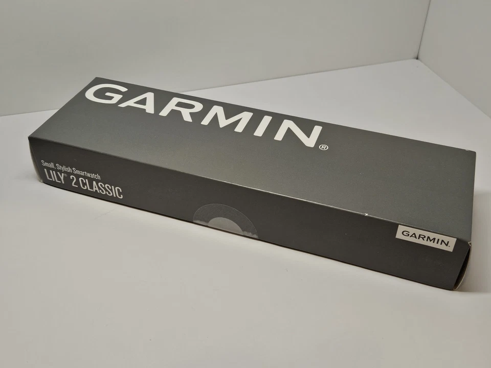 NEW Garmin Lily 2 Classic Watch, Cream Gold with Tan Leather Band 010-02839-02 - Image 1 of 4