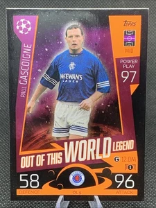 Paul Gascoigne Legend Out of this World Topps Match Attax UEFA 2022/23 Rangers - Bild 1 von 2