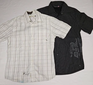 Ocean Current Mens Size M Black Shirt Skull Y2K Goth Skater VTG  Grunge Lot of 2 - Picture 1 of 24