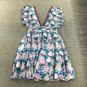 New Oliphant Dress Womens Extra Small Cross Back Mini 1210V Lined Cayman Blue - Picture 1 of 9