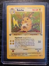 Pokémon TCG Raichu Fossil 14 Holo 1st Edition Holo Rare