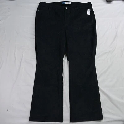 NEW Old Navy 24 Navy Blue Corduroy Extra High Rise Kicker Bootcut Cords Pants - Image 1 of 4