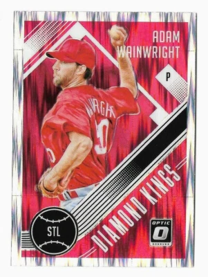 Adam Wainwright 2018 Panini Donruss Optic Shock Prizm #30 Diamond Kings Parallel - Image 1 of 2