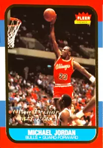 Tarjeta de novato Michael Jordan 1986 foto imán @ 3"x5" - Imagen 1 de 1