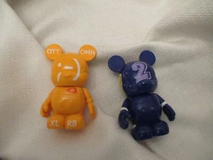 3" Disney Vinylmation figure set of 2 urban texting blue stars 123 numbers - Picture 1 of 3