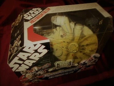 AMAZING RARE TRANSFORMER STAR WARS MILLENNIUM FALCON & FIGURES MIB - Image 1 of 4
